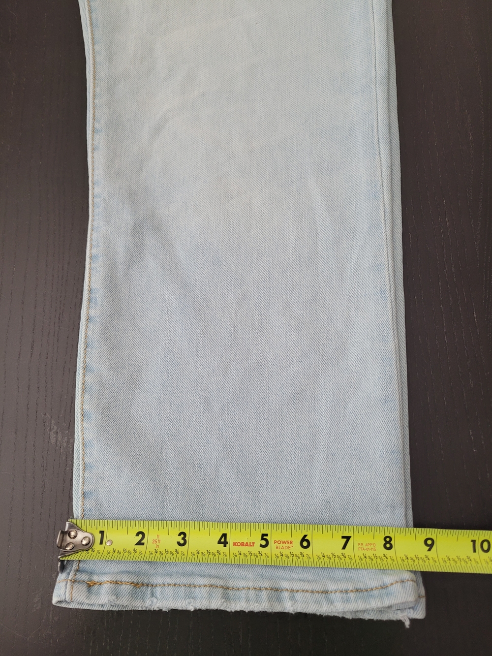 Levi's Ribcage Straight Ankle Jeans - Light Wash, Pale Blue, Buttonfly - Picture 8 of 11